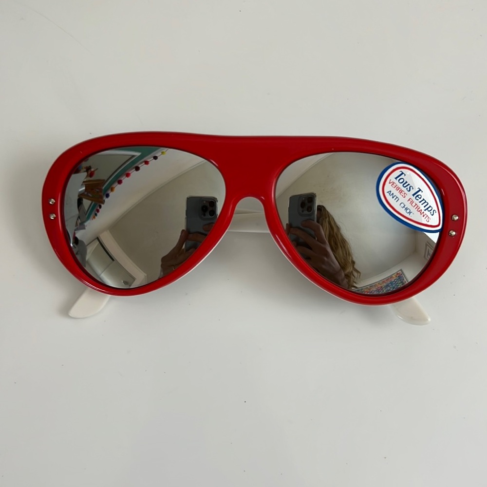 Vintage Bolle Retro Mirrored Ski Sunglasses